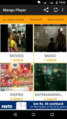 Mango Player android App screenshot 2